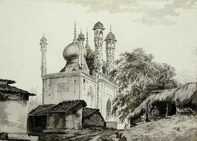 A Mosque at Gazipoor by William Hodges